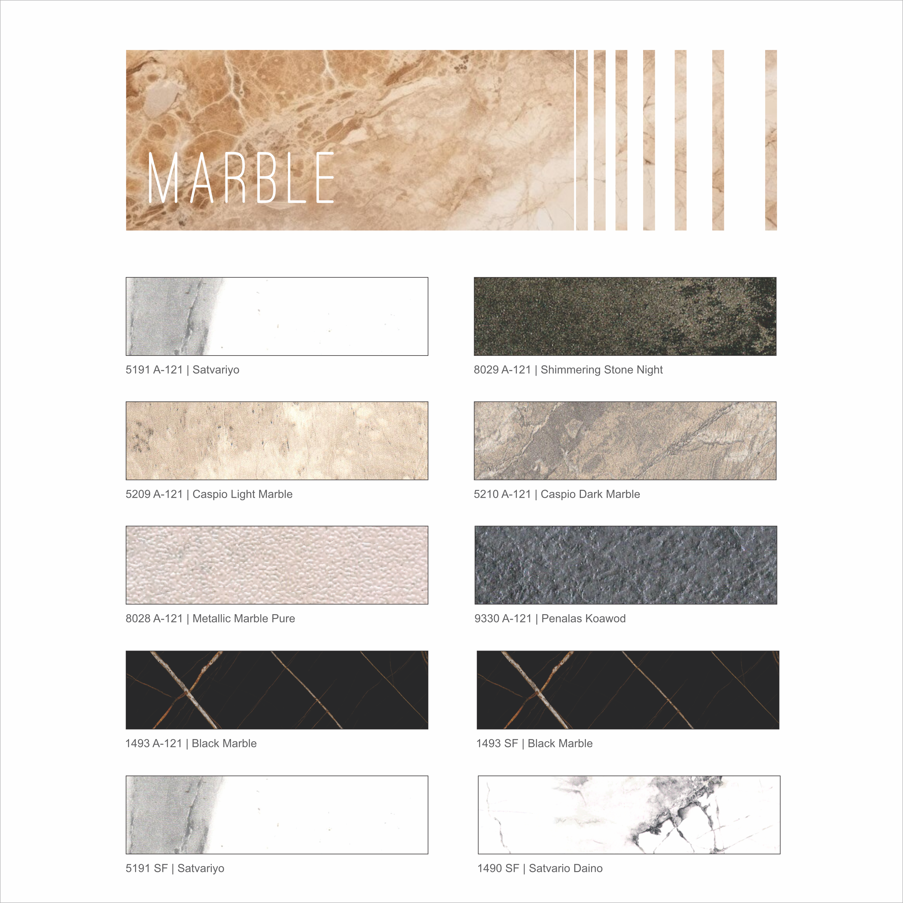 Marble PVC Edge Band